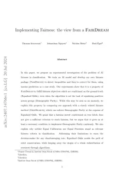 Fairness Interventions: A Study in AI Explainability