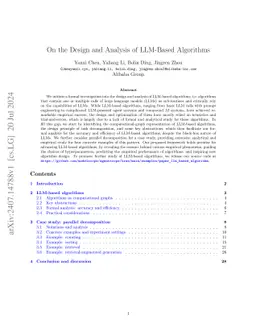 Designing Algorithms Empowered by Language Models: An Analytical Framework, Case Studies, and Insights