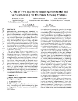 A Tale of Two Scales: Reconciling Horizontal and Vertical Scaling for
  Inference Serving Systems