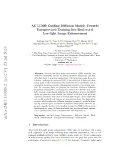 AGLLDiff: Guiding Diffusion Models Towards Unsupervised Training-free
  Real-world Low-light Image Enhancement
