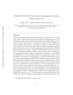 PolyR-CNN: R-CNN for end-to-end polygonal building outline extraction