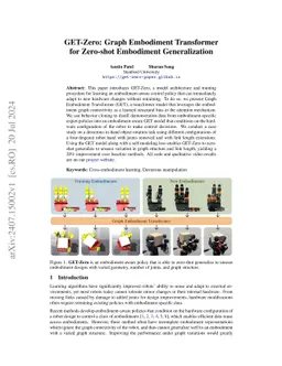 GET-Zero: Graph Embodiment Transformer for Zero-shot Embodiment
  Generalization