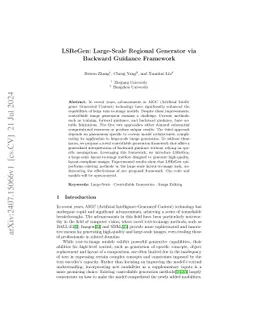 LSReGen: Large-Scale Regional Generator via Backward Guidance Framework