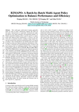 B2MAPO: A Batch-by-Batch Multi-Agent Policy Optimization to Balance
  Performance and Efficiency