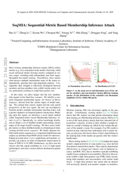 SeqMIA: Sequential-Metric Based Membership Inference Attack
