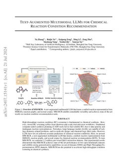 Text-Augmented Multimodal LLMs for Chemical Reaction Condition Recommendation