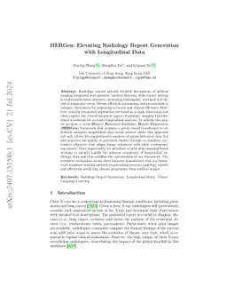 HERGen: Elevating Radiology Report Generation with Longitudinal Data