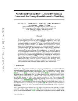 Variational Potential Flow: A Novel Probabilistic Framework for
  Energy-Based Generative Modelling
