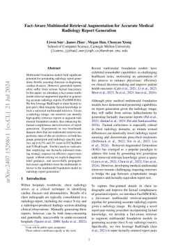Fact-Aware Multimodal Retrieval Augmentation for Accurate Medical Radiology Report Generation