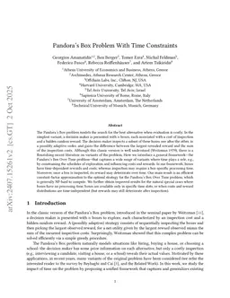 Pandora's Box Problem With Time Constraints