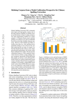 Refining Corpora from a Model Calibration Perspective for Chinese
  Spelling Correction