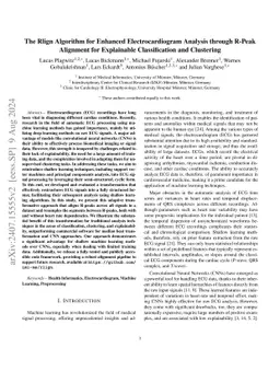 The Rlign Algorithm for Enhanced Electrocardiogram Analysis through
  R-Peak Alignment for Explainable Classification and Clustering