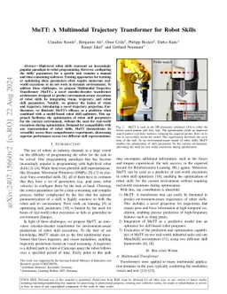 MuTT: A Multimodal Trajectory Transformer for Robot Skills