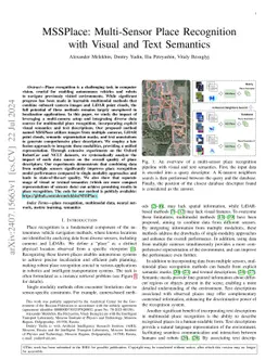 MSSPlace: Multi-Sensor Place Recognition with Visual and Text Semantics