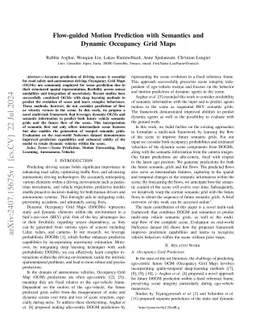 Flow-guided Motion Prediction with Semantics and Dynamic Occupancy Grid
  Maps