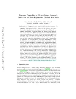 Towards Open-World Object-based Anomaly Detection via Self-Supervised
  Outlier Synthesis