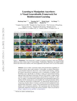 Learning to Manipulate Anywhere: A Visual Generalizable Framework For
  Reinforcement Learning