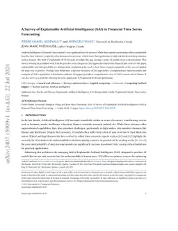 A Survey of Explainable Artificial Intelligence (XAI) in Financial Time
  Series Forecasting