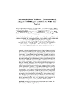 Enhancing Cognitive Workload Classification Using Integrated LSTM Layers
  and CNNs for fNIRS Data Analysis