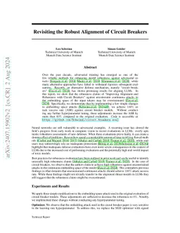 Revisiting the Robust Alignment of Circuit Breakers