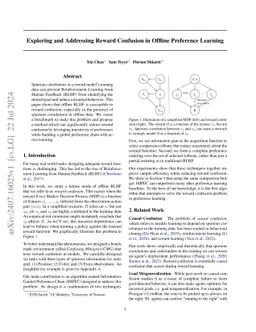 Exploring and Addressing Reward Confusion in Offline Preference Learning