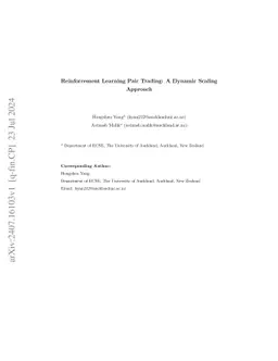 Reinforcement Learning Pair Trading: A Dynamic Scaling approach