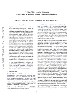 Fréchet Video Motion Distance: A Metric for Evaluating Motion
  Consistency in Videos