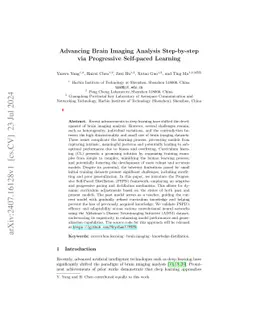Advancing Brain Imaging Analysis Step-by-step via Progressive Self-paced
  Learning