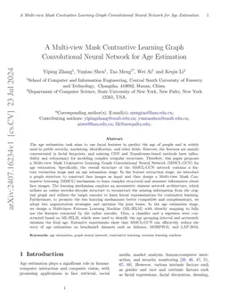 A Multi-view Mask Contrastive Learning Graph Convolutional Neural
  Network for Age Estimation