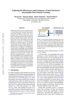 Exploring the Effectiveness and Consistency of Task Selection in
  Intermediate-Task Transfer Learning