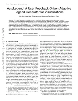 AutoLegend: A User Feedback-Driven Adaptive Legend Generator for
  Visualizations