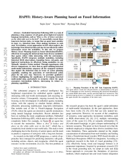 HAPFI: History-Aware Planning based on Fused Information
