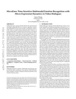 MicroEmo: Time-Sensitive Multimodal Emotion Recognition with
  Micro-Expression Dynamics in Video Dialogues