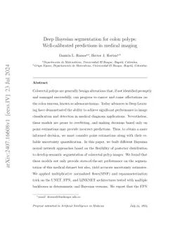 Deep Bayesian segmentation for colon polyps: Well-calibrated predictions
  in medical imaging