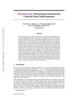 MovieDreamer: Hierarchical Generation for Coherent Long Visual Sequence