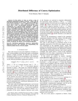 Distributed Difference of Convex Optimization