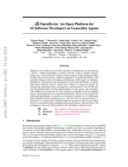 OpenHands: An Open Platform for AI Software Developers as Generalist Agents