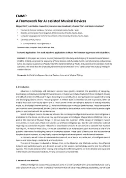 A Framework for AI assisted Musical Devices