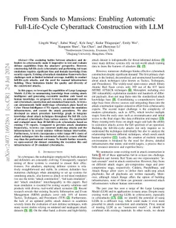 From Sands to Mansions: Towards Automated Cyberattack Emulation with Classical Planning and Large Language Models
