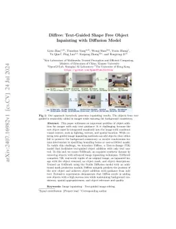 Diffree: Text-Guided Shape Free Object Inpainting with Diffusion Model