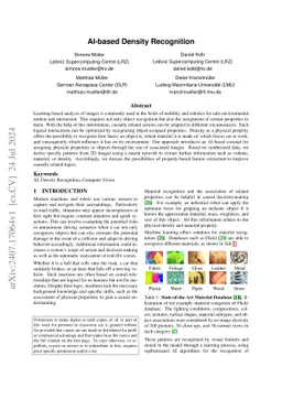 AI-based Density Recognition