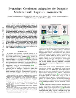 EverAdapt: Continuous Adaptation for Dynamic Machine Fault Diagnosis
  Environments