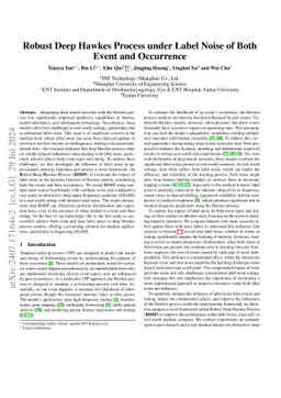 Robust Deep Hawkes Process under Label Noise of Both Event and
  Occurrence