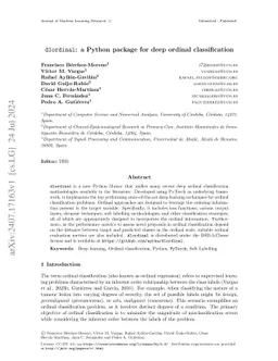 dlordinal: a Python package for deep ordinal classification