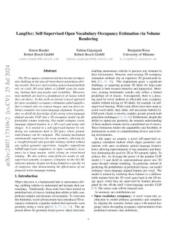LangOcc: Self-Supervised Open Vocabulary Occupancy Estimation via Volume
  Rendering