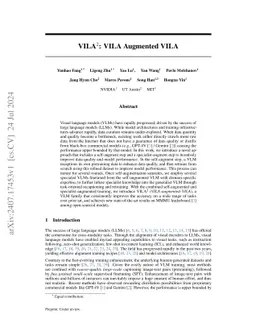 $VILA^2$: VILA Augmented VILA