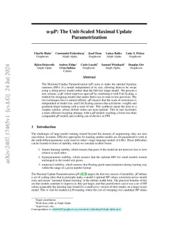 u-$\mu$P: The Unit-Scaled Maximal Update Parametrization