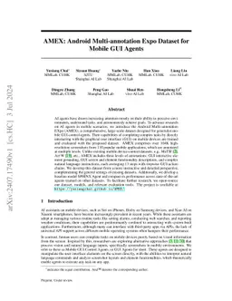AMEX: Android Multi-annotation Expo Dataset for Mobile GUI Agents