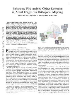 Enhancing Fine-grained Object Detection in Aerial Images via Orthogonal
  Mapping