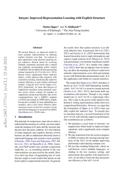 Banyan: Improved Representation Learning with Explicit Structure